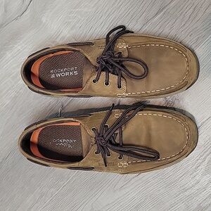 ROCKPORT WORKS Steel Toe Slip On Loafers Sailing Club RK6736 Mens size 10